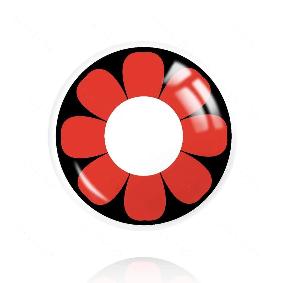 Red Daisy eye lenses