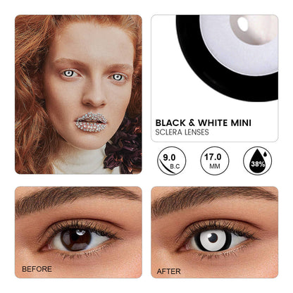 Black & White Mini Sclera Lenses