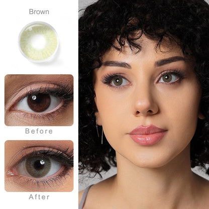 Alaska green Brown contacts