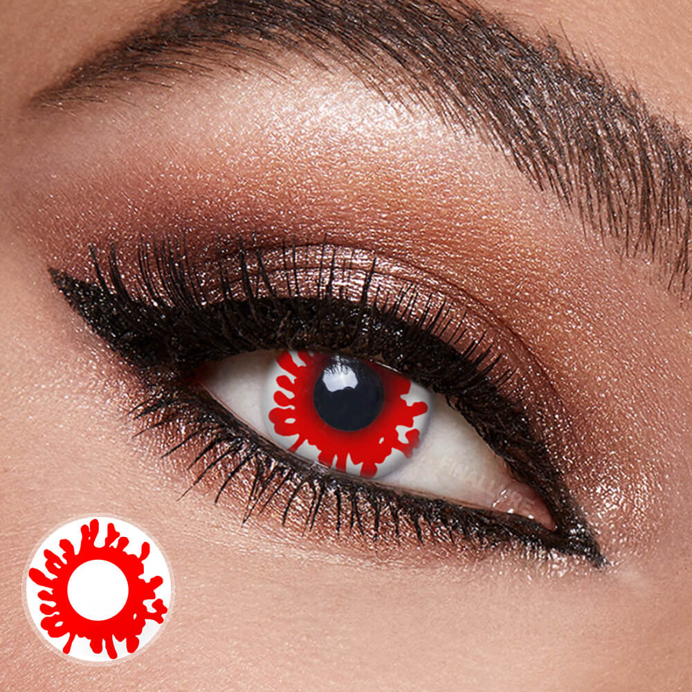 Blood Splat Zombie costume Contact Lenses