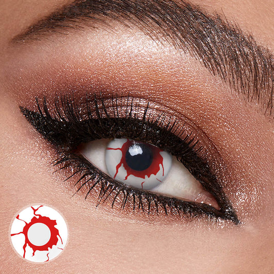 Bloodshot Eyes Halloween Costume Contact Lenses