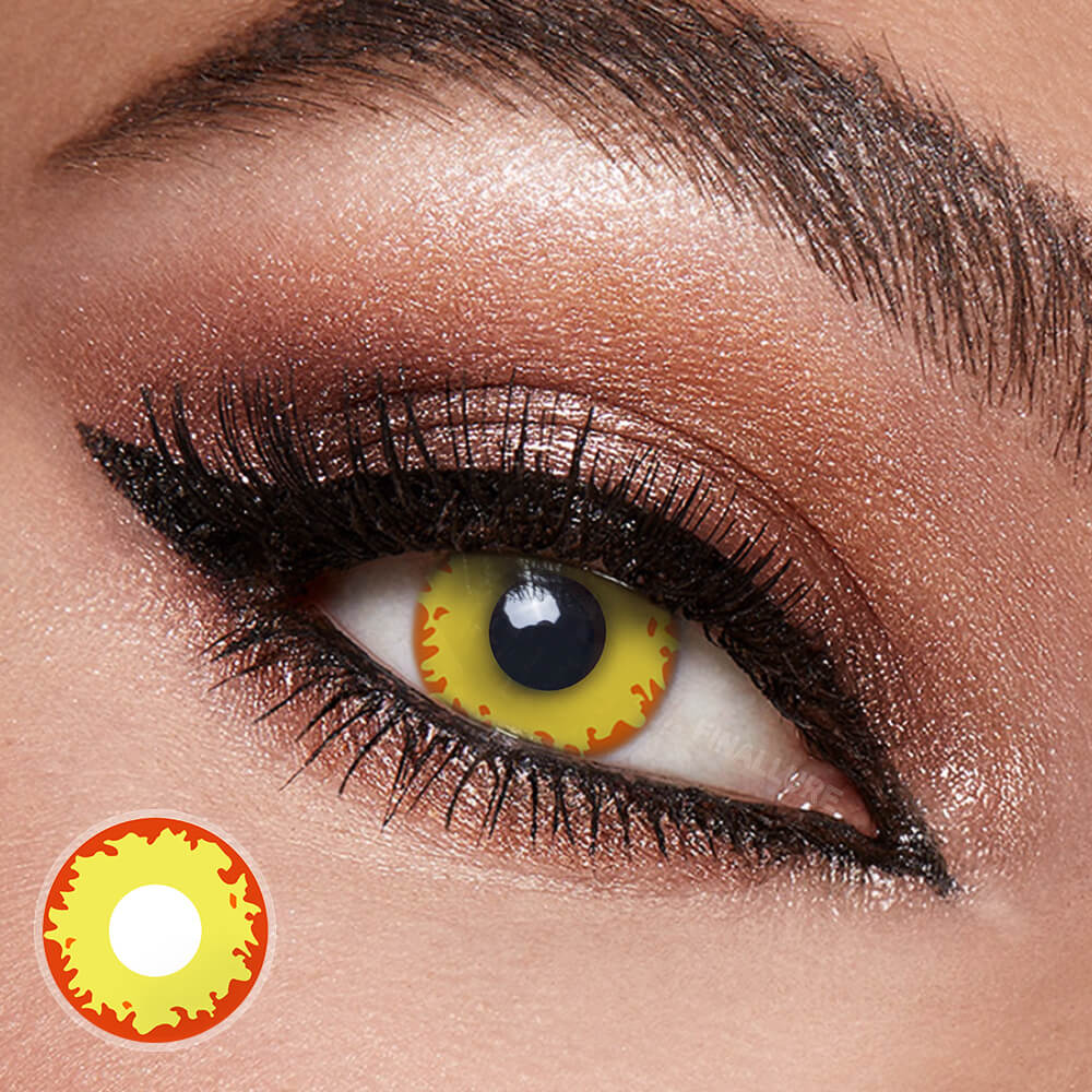 Fire Werewolf Cosplay Contact Lenses