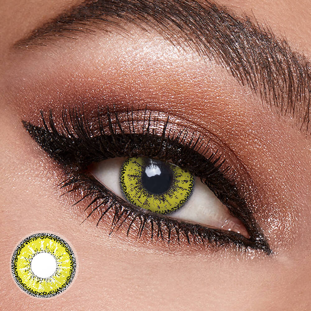 Halloween Dolly Yellow Contact Lenses