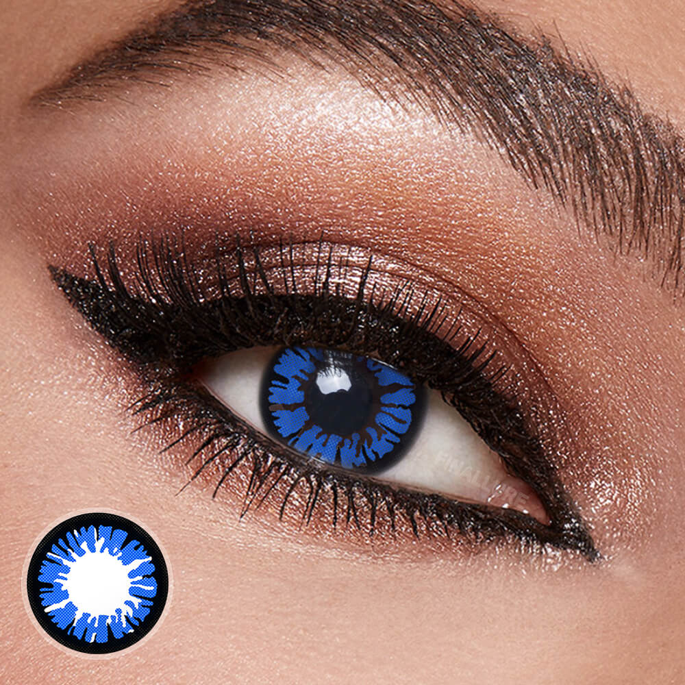 Halloween Glamor Blue Contact Lenses