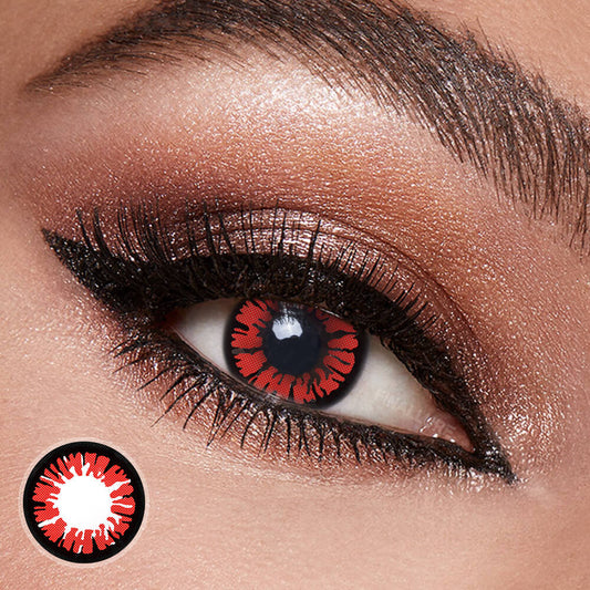 Halloween Glamor Red Contact Lenses