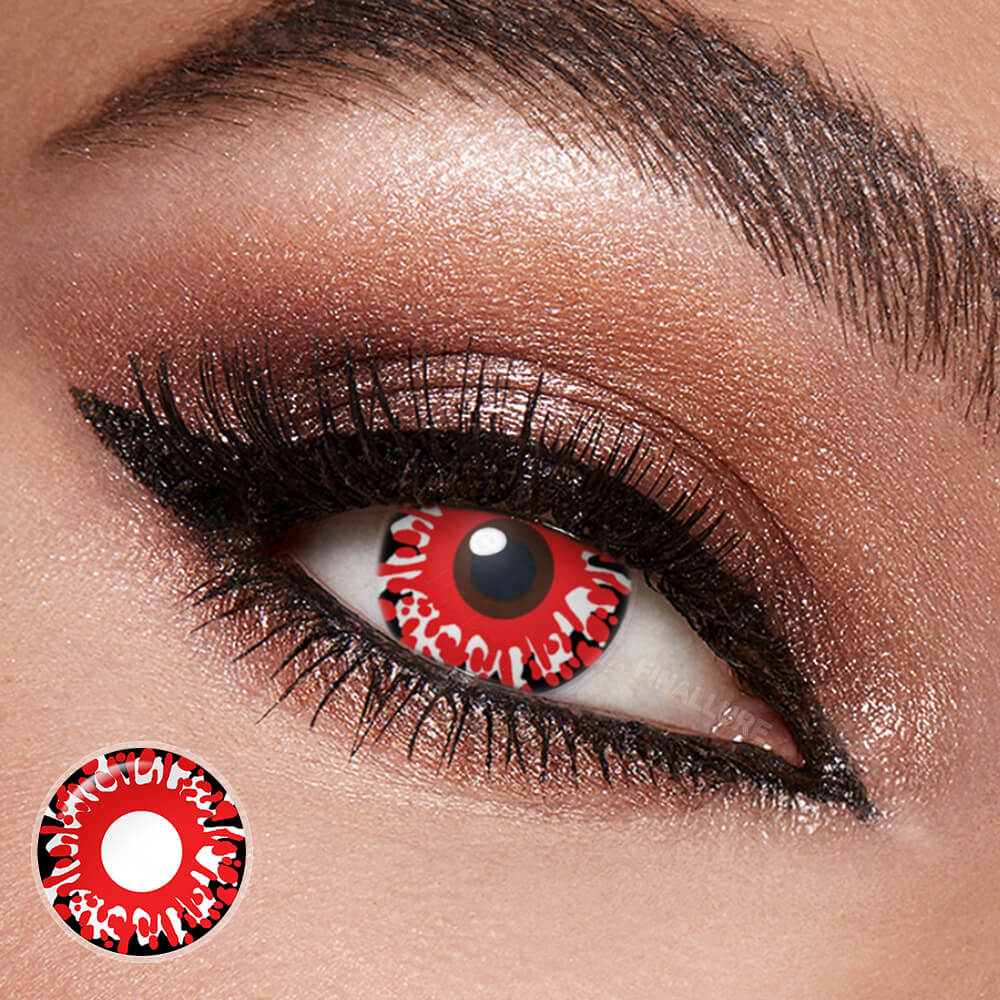 Halloween Red Lava Contact Lenses