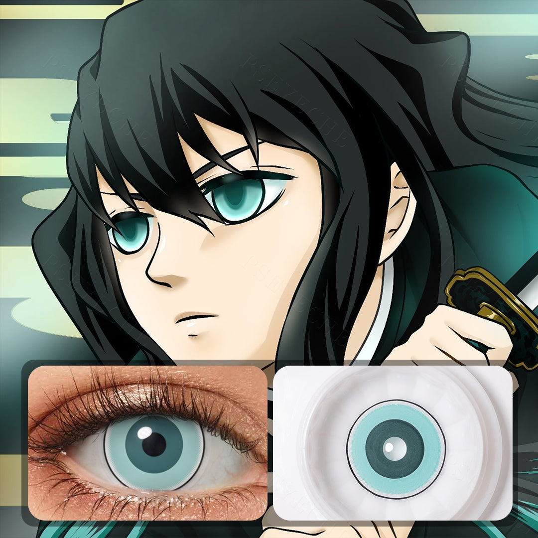 Inosuke Green Eye Cosplay Contact Lenses