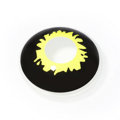 Black And Yellow Eclipse Contacts