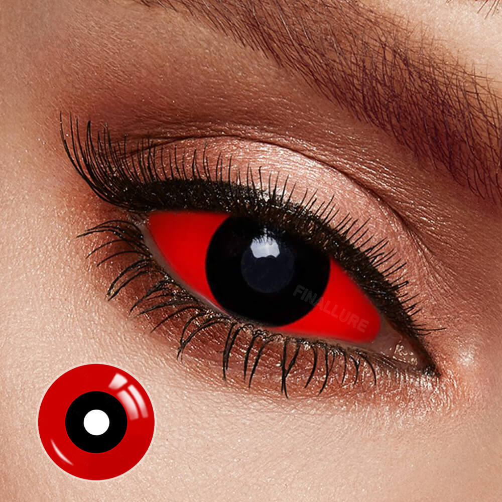 Red & Black Sclera Contacts