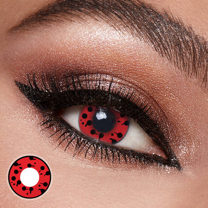 Red Spots Cosplay Contact Lenses