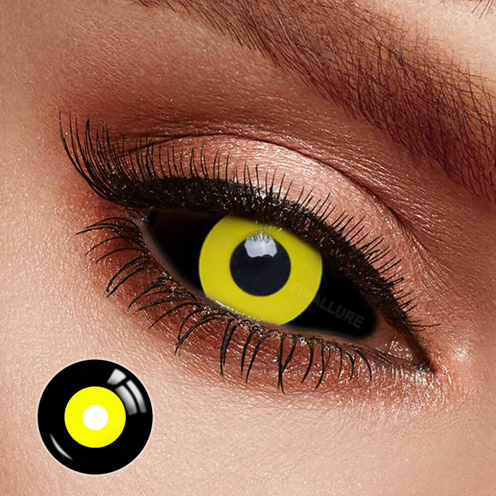 Sith Ichigo Black and Yellow Sclera Contacts