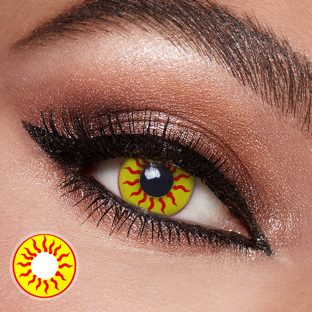 Sun Flame Halloween Contacts