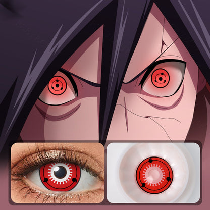 Three Magatama Sharingan Anime Naruto Cosplay Contacts